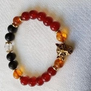 REVERSIBLE JAGUAR GEMSTONE BRACELET